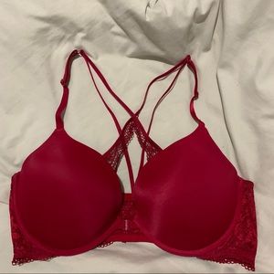 LaSenza Red Obsessions Bra With Crisscross Straps